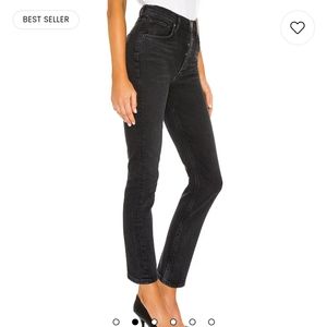 AGOLDE Riley High Rise Straight Crop in Panoramic